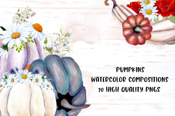 Autumn Pumpkin Watercolor: Fresh Illustrations