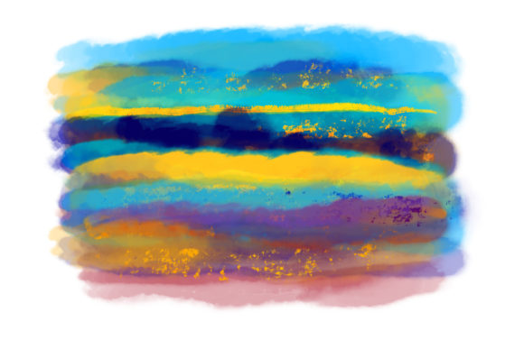 Colorful Watercolor Sublimation Brush Illustrations