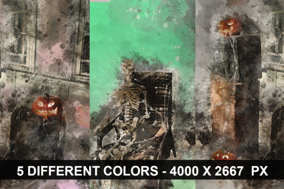 Halloween Watercolor Background Texture