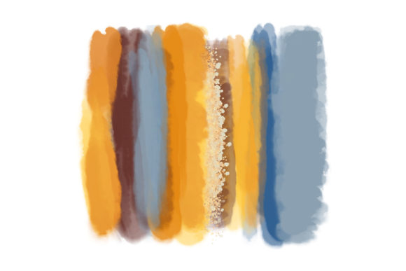 Sunrise Watercolor Sublimation Brush Set and Illustrations