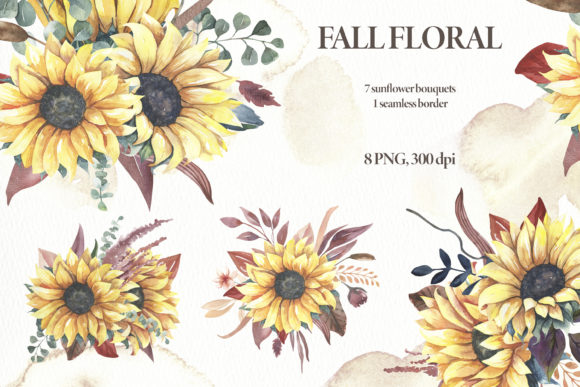 Watercolor Sunflower Clipart PNG: Perfect Illustrations